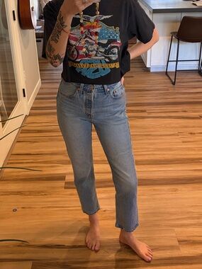 Levi's Light Blue Straight Leg Jeans